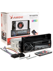 Магнитола автомобильная с держателем под телефон YAKOC 1DIN фото 1