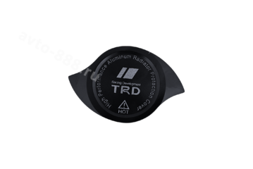 Декоративная накладка на крышку радиатора алюминиевая чёрный фото 1