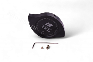 Декоративная накладка на крышку радиатора алюминиевая чёрный фото 3