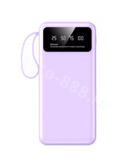 Повербанк 10000 с быстрой зарядкой для телефона портативный DC10 Purple, шт фото 1