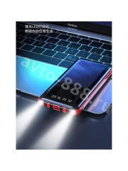 Повербанк 15000 с быстрой зарядкой для телефона портативный DA126 белый, шт фото 4