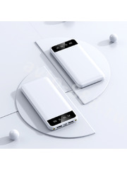 Повербанк 10000 с быстрой зарядкой для телефона портативный DP11 белый, шт фото 3