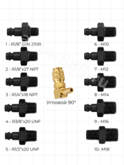 Манометр давления масла, 13 предметов фото 3