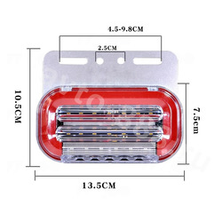ST-6002 59LED 24V (4шт) красный Фонари габаритные фото 4