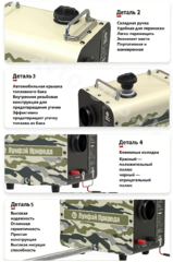 Автономный переносной отопитель Лунфэй 12V/24V/220V (дизель) фото 3