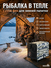 Автономный переносной отопитель Лунфэй 12V/24V/220V (дизель) фото 11