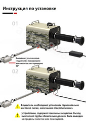 Автономный переносной отопитель Лунфэй 12V/24V/220V (дизель) фото 8
