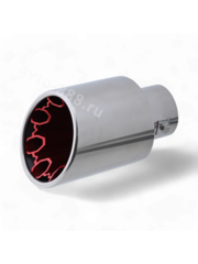 Насадка на глушитель ZXQ-480 красный фото 1