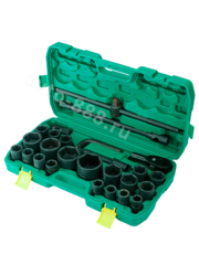 Набор головок торцевых 3/4" грузовой в кейсе 26 предметов SRUNV фото 1