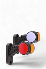 Фонари габаритные  12V/24V жёлтый-красный (2шт) фото 1