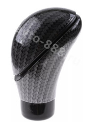 Ручка КПП чёрная+карбон фото 1