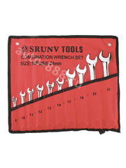 Набор ключей, рожково-накидной 10 предметов (6-22) фото 1