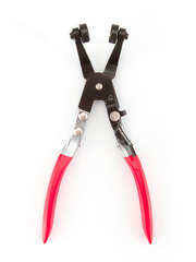 Клещи для самозажимных хомутов изогнутые фото 2