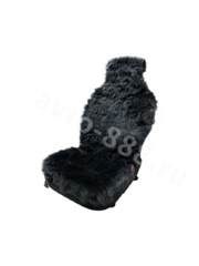 Накидка искусственная стриженая чёрная 140*50см (1шт) фото 1