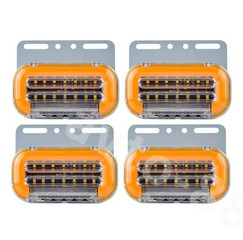 Фонари габаритные  59LED 24V (4шт) жёлтый фото 2