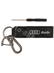 Брелоки на ключи кожа петля-карабин AUDI 0395 фото 1
