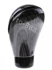 Ручка КПП чёрная+карбон фото 2