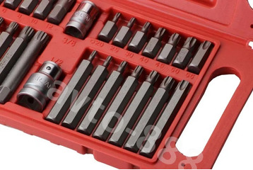 Набор бит, кейс, 40 предметов (CRV) черный фото 2