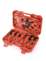 Набор щипцов для демонтажа пружинных хомутов патрубков 9 предметов фото 1