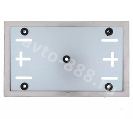 Рамка номера квадратная хром 29,5*17,7см 8388 фото 2