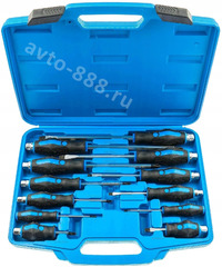 Набор ударная отвёртка, кейс EJC (-)(+) 12шт фото 1