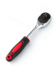 Трещотка для торцевых головок, Сr-V сталь, 24 зубца, 195мм  3/8 (прямая) фото 1