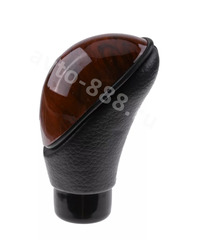 Ручка КПП чёрная+Имитация дерева фото 1