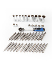 Набор для разбора стоек амортизаторов с проходной трещоткой, 43 предмета фото 2