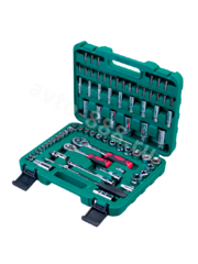 Набор инструментов SRUNV в кейсе 75 предмета зеленый фото 1