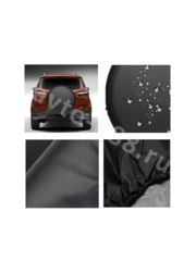 Чехол на запаску универсальная (чёрный) 265*70*16 фото 6