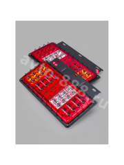 Задние габаритные огни для грузовиков с решеткой STP-01 24V 34.5*20.5см (2шт) фото 8
