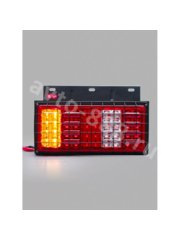 Задние габаритные огни для грузовиков с решеткой STP-01 24V 34.5*20.5см (2шт) фото 5