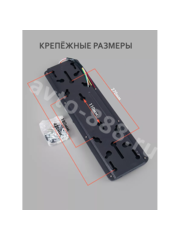 Задние габаритные огни для грузовиков STP-19 24V 46.5*13.5см (2шт) фото 4