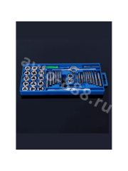 Набор метчиков и плашек, 40 предметов (пластиковый кейс) фото 2