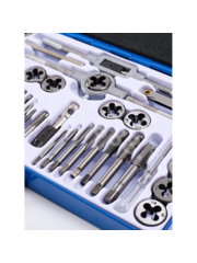 Набор метчиков и плашек, 40 предметов (железный кейс) фото 14