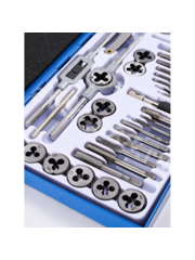 Набор метчиков и плашек, 40 предметов (железный кейс) фото 15