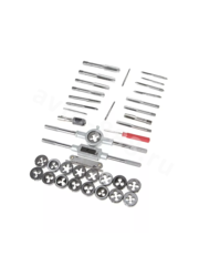 Набор метчиков и плашек, 40 предметов (железный кейс) фото 18