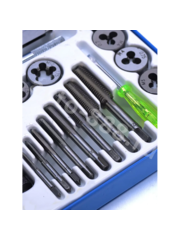 Набор метчиков и плашек, 40 предметов (железный кейс) фото 6