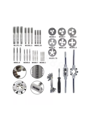 Набор метчиков и плашек, 32 предмета          (железный кейс) фото 6