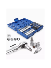 Набор торцевых насадок E-Torx 34 предмета (синий) фото 2