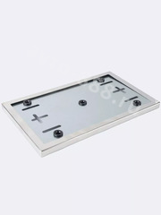 Рамка номера квадратная хром 29,5*17,7см 8388 фото 3