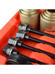 Набор для монтажа и демонтажа сайлентблоков и подшипников 26 предметов фото 3