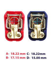 Клеммы для аккумулятора обмедненные ЕВРО (пара) MST-13 фото 2