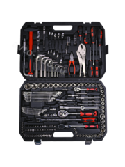Набор инструментов SRUNV в кейсе 150 предмета черный фото 2