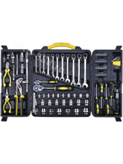 Набор торцевых головок с принадлежностями в кейсе E110 предметов (чёрный) фото 1