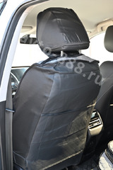 Чехлы автомобильные серый льняной, серая сетка фото 4