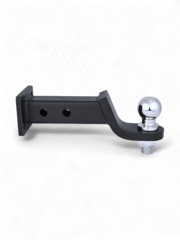 Фаркоп автомобильный квадратный с креплением и шаром, чёрный фото 5