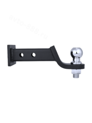 Фаркоп автомобильный квадратный с креплением и шаром, чёрный фото 6