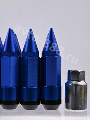 Комплект гаек-карандаш (лёгкие) R104 12*1,5 (20 шт, высота 55 мм) синий фото 4