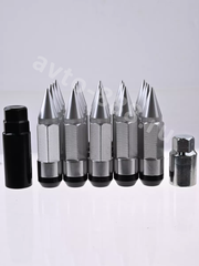 Комплект гаек-карандаш (лёгкие) R104 12*1,25 (20 шт, высота 55 мм) хром фото 13